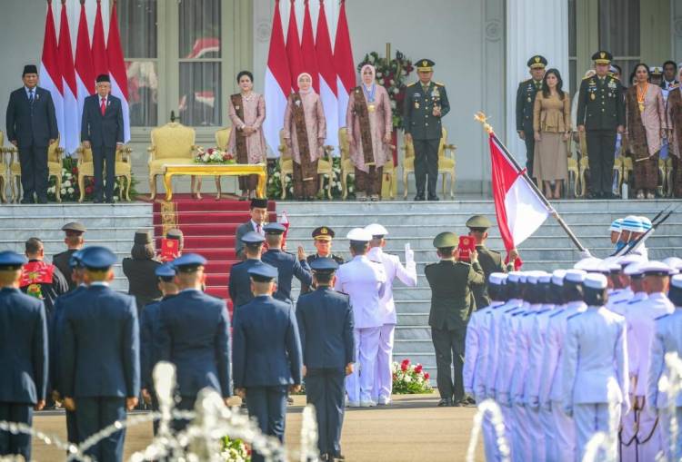 Panglima TNI Hadiri Upacara Prasetya Perwira TNI-Polri Tahun 2024 di Istana Merdeka