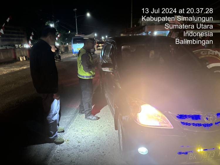 Polsek Tanah Jawa Gelar Razia Antisipasi Peredaran Narkoba dan Gangguan Kamtibmas