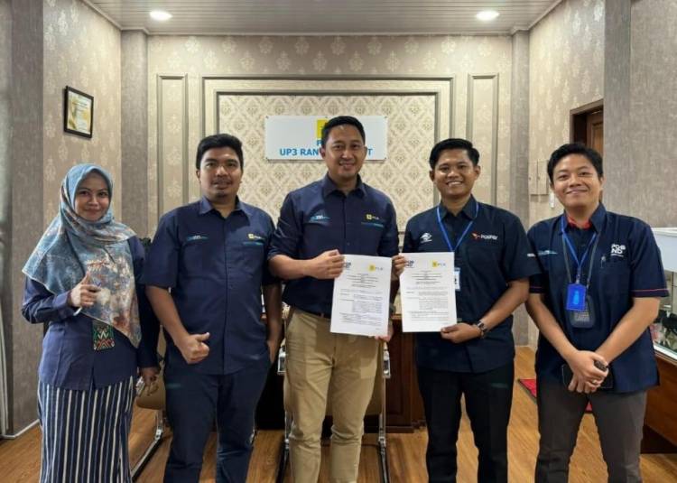 PLN UP3 Rantauprapat Teken Kerjasama Dengan PT. Pos Indonesia Guna Tingkatkan Customer Experience