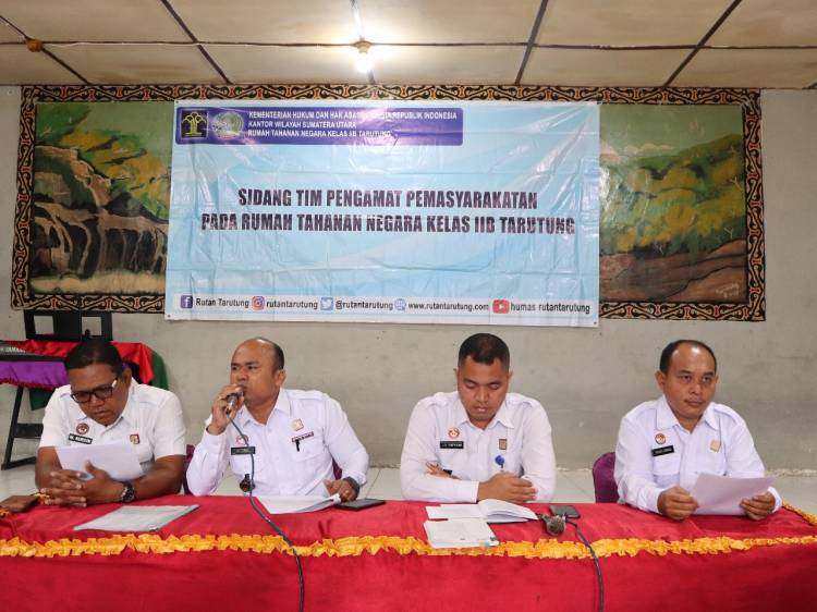 Penuhi Hak Integrasi, 22 orang Warga Binaan Rutan Tarutung ikuti Sidang Tim Pengamat Pemasyarakatan