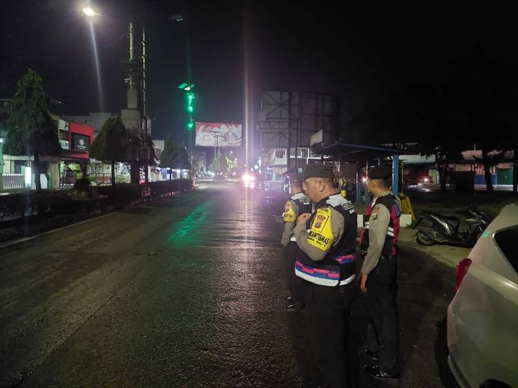 Jaga Harkamtibmas, Polres Binjai Tingkatkan Patroli Blue Light