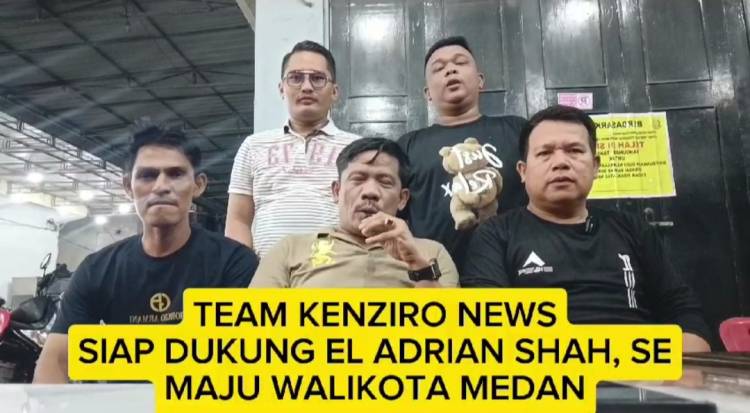 Tim Kenziro Medan Nyatakan Dukungan Penuh untuk El Adrian Shah sebagai Calon Walikota Medan 2024
