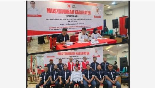 Muhammad Rusli  SH MS Terpilih Secara Aklamasi Menjabat Ketua PMI Kabupaten Labuhanbatu Periode 2024 - 2029
