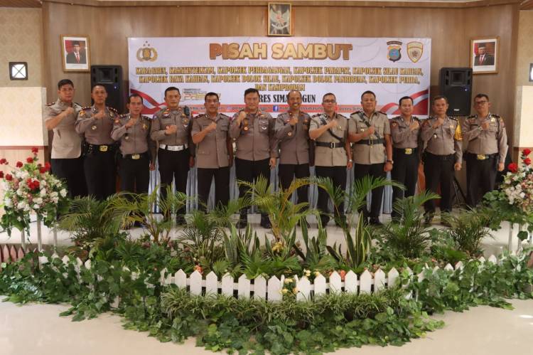 Pisah Sambut Pejabat Polres Simalungun Berlangsung Khidmat di Aula Andar Siahaan