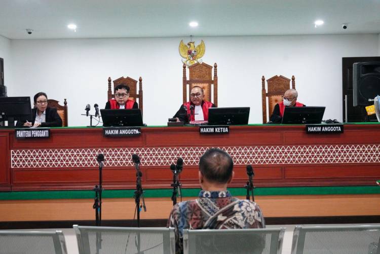 JPU Bacakan Replik terhadap Terdakwa H. Dani Bahdani dalam Sidang Pidana Perkara Tanah Mabes TNI Jatikarya