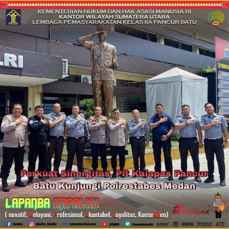 Lapas Kelas IIA Pancur Batu Kunjungi Polrestabes