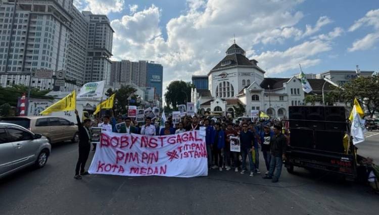 Aksi Demo Cipayung Plus Kota Medan Hari ini, Menilai "Kegagalan Bobb" Pimpin Kota Medan