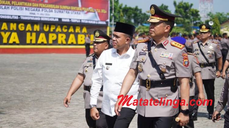 Pj. Bupati Langkat Faisal Hasrimy Berikan Pesan kepada para Siswa Bintara Polri Gel.I T.A 2024