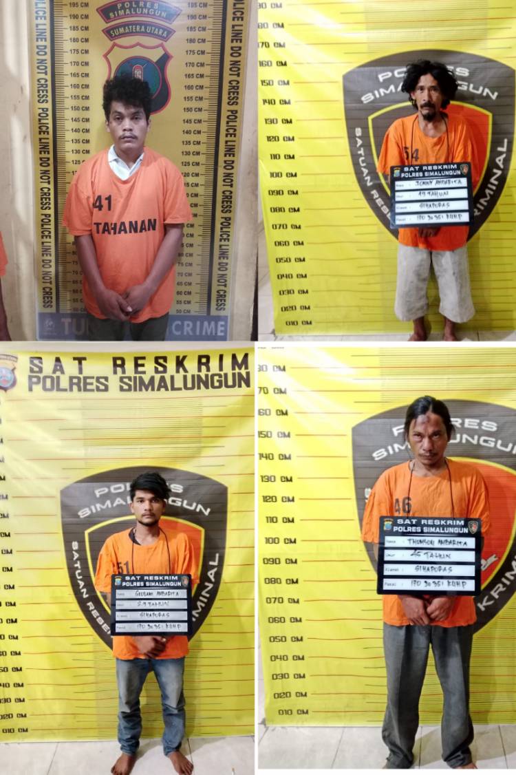 Polres Simalungun Tetapkan 4 Tersangka dalam Kasus Penganiayaan dan Pengerusakan di Sihaporas