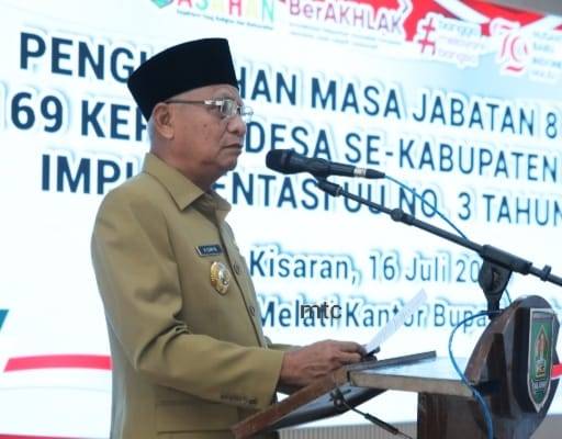Jabatan Kades Dari 6 Tahun Menjadi 8 Tahun, Bupati Kukuhkan Masa Jabatan