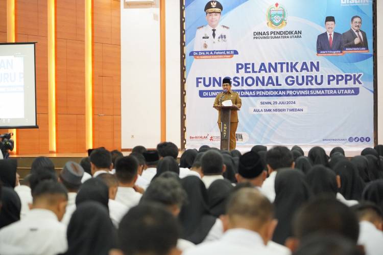 1.997 Tenaga PPPK Fungsional Guru di Dinas Pendidikan Sumut Resmi Dilantik