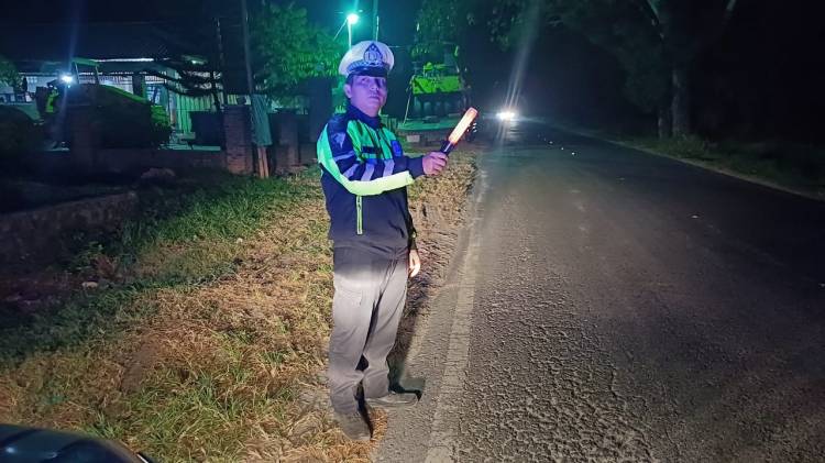 Polres Simalungun Gelar Blue Light Patroli untuk Antisipasi Kejahatan Jalanan dan Kecelakaan Lalu Lintas