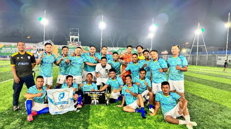 Tim Sepak Bola PT Pelabuhan Indonesia (Persero) Regional 1 Raih Juara 1 Dalam Trofeo Mini Soccer