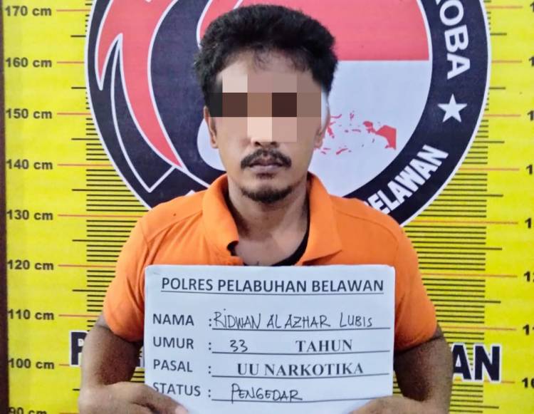 Sat Narkoba Polres Pelabuhan Belawan Tangkap Pengedar di Tanjung Mulia