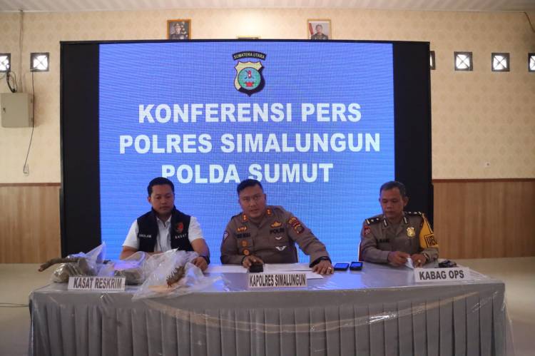 Kapolres Simalungun Ungkap Pelaku Pengerusakan serta Penganiayaan di Sihaporas dalam Konferensi Pers
