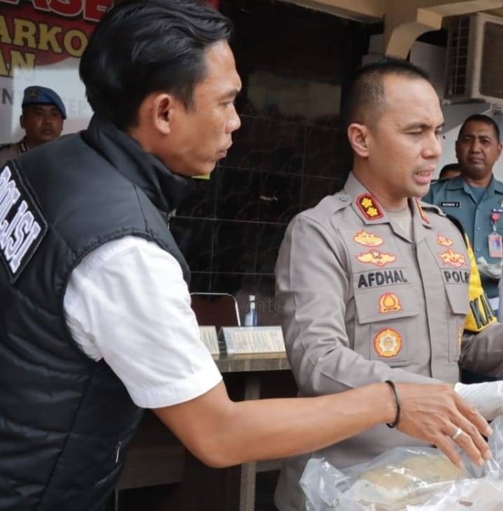 Polres Asahan Gelar Conferency Pers Terkait Peredaran Narkotika