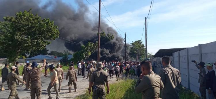 Bangunan di Lahan Eks PTPN Desa Sampali Akhirnya Dibongkar