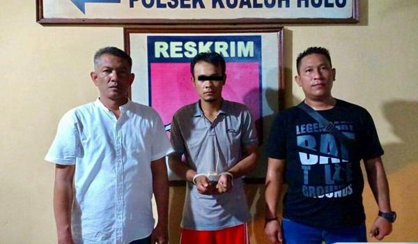 Aniaya Ibu Kandung, Pemuda di Labura Digelandang ke Kantor Polisi