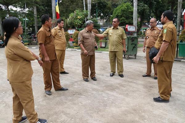 Jelang Upacara Kemerdekaan, Akhyar Tinjau Lapangan Merdeka Medan