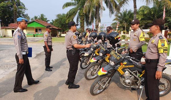 Apel Pagi Polsek Sosa, Iptu Ucok Liat Kesiapan Anggotanya