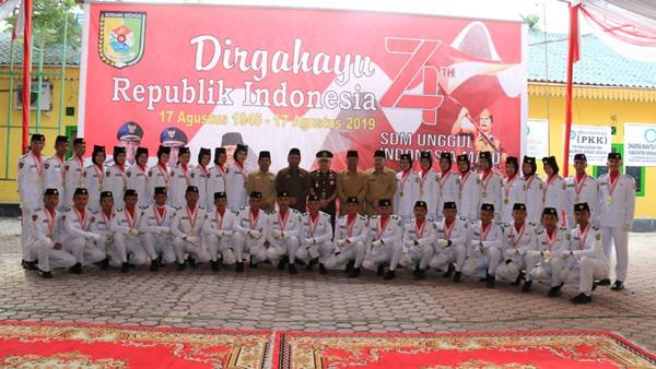 45 Anggota Paskibraka Kabupaten Sergai Dikukuhkan
