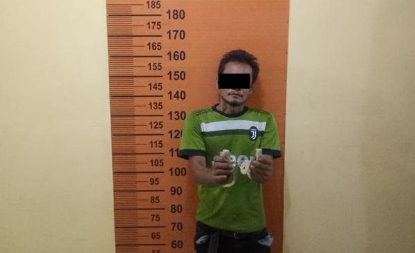 Bawa 2 Bungkus Kecil Ganja, Parbetor di Pancurbatu Ditangkap Polisi