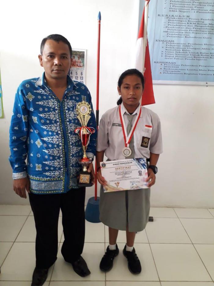 Siswi SMA Negeri 1 Panombean Panei Raih Juara II Karate Tingkat Sumut