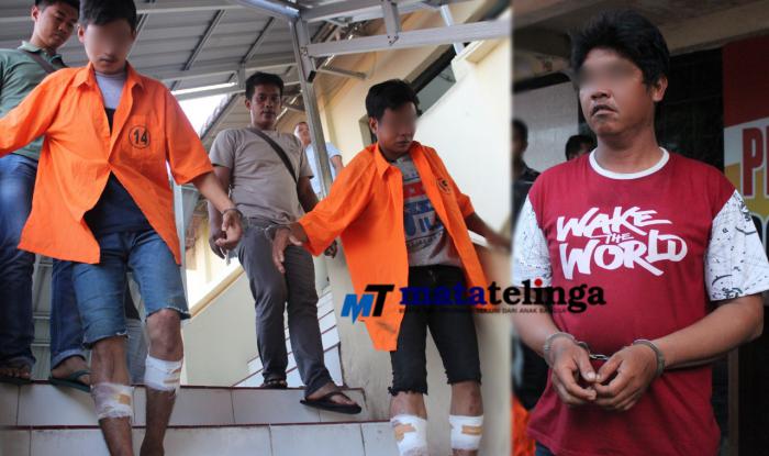 Dua Pelaku Curanmor Spesialis Rumah Ibadah Diboor Kedua Kakinya