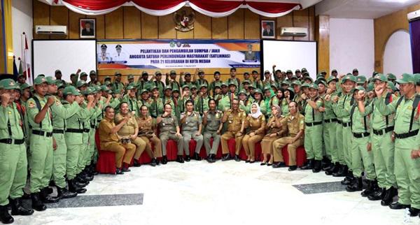 Anggota Satlinmas Harus Jadi Mata dan Telinga Pemko Medan