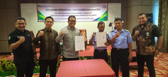 9 Ribu Pekerja di Laut Belawan Harus dapat BPJSTK
