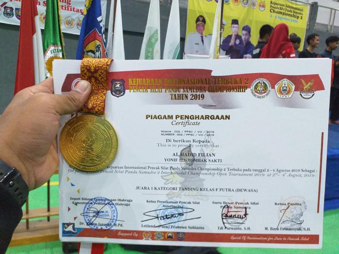 Prajurit Yonif 122/TS Kembali Ukir Prestasi di "Pandu Samudra Internasional Championship "