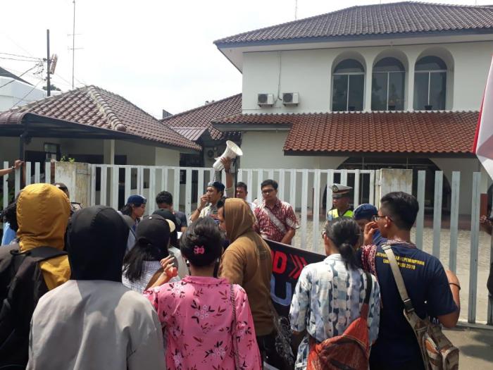 Massa GMKI Kota Medan Minta Cabut Izin PT Toba Pulp Lestari Serta Perusahan Lain