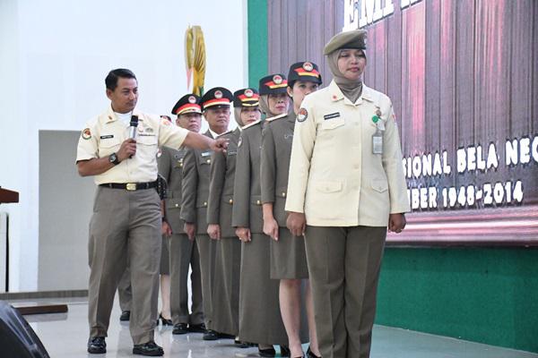 PNS Kodam I/BB Terima Sosialisasi Penggunaan Seragam Kemhan