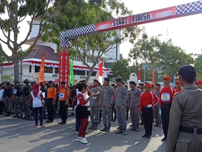 Cawak Kapal 80 meter Bakamla RI/IDNCG Ikuti Lomba Gerak Jalan 17 Km Peringati Kemerdekaan RI