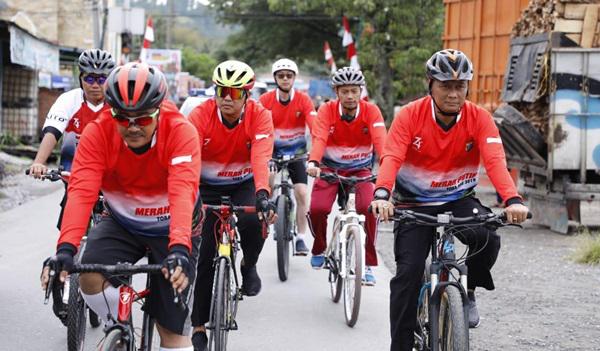 Promosikan Danau Toba, Polda Sumut Gelar Merah Putih Toba Bike 2019