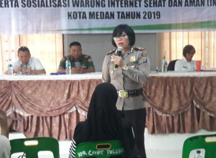 Polsek Medan Baru Memberikan Arahan dan Sosialisasi Pengguna Warnet