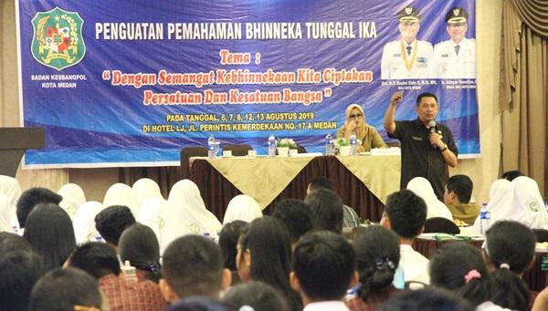 Kesbangpol Pemko Medan Beri Penguatan Pemahaman Bineka Tunggal Ika Kepada Generasi Muda 
