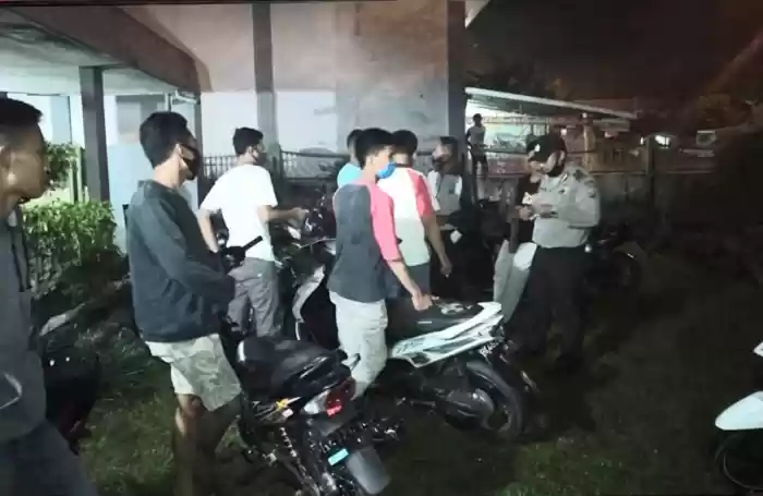 Balap Liar Gagal, Belasan Remaja Terjaring