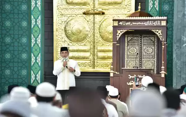 Gubsu Edy Rahmayadi Resmikan Pembangunan Masjid Al-Musabbihin di Komplek Tasbih