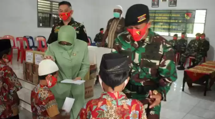 Yonkav 6/NK Berbagi Tali Asih ke Panti Asuhan dalam Rangka Memperingati HUT ke-66 