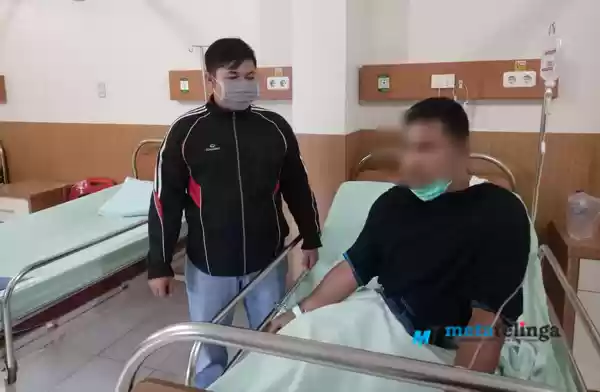  Dikejar Warga Jatuh,  Resedivis Pencuri Septor  Babak Belur Dihajar Warga