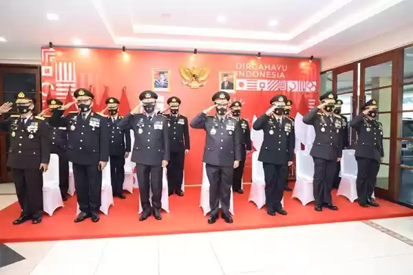 Kabaharkam Polri Ikuti Upacara Peringatan Detik-detik Proklamasi Kemerdekaan RI Secara Virtual