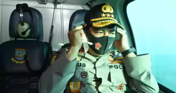 Kabaharkam Polri Pantau Arus Lalu Lintas Melalui Udara
