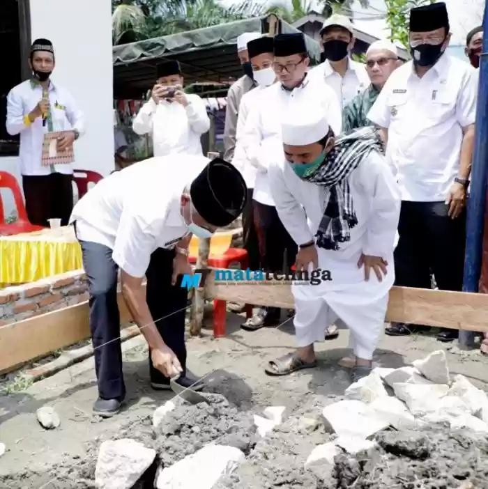 Bupati Asahan Awali Pembangunan Rumah Tahfirz Daarul Qur&rsquo;an Dengan Peletakan Batu Pertama