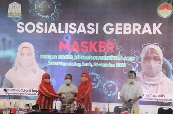 Aceh Sosialisasi Gebrak Masker Pada Masyarakat
