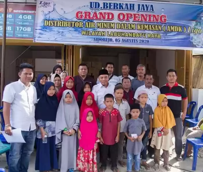 Bupati Labuhanbatu Hadiri Grand Opening Distributor Air Minum Liga