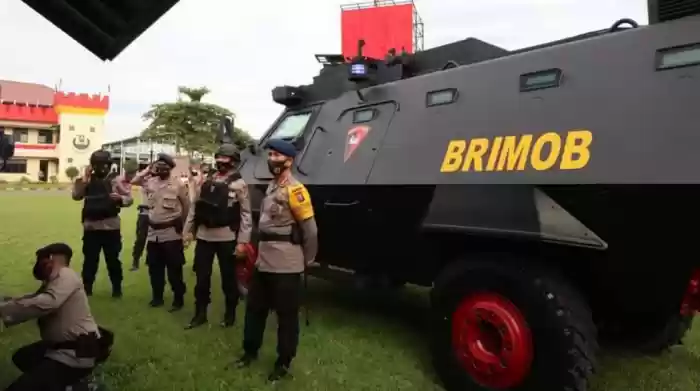 Jelang Pilkada, Dansat Brimob Polda Sumut Pimpin Apel Kesiapsiagaan