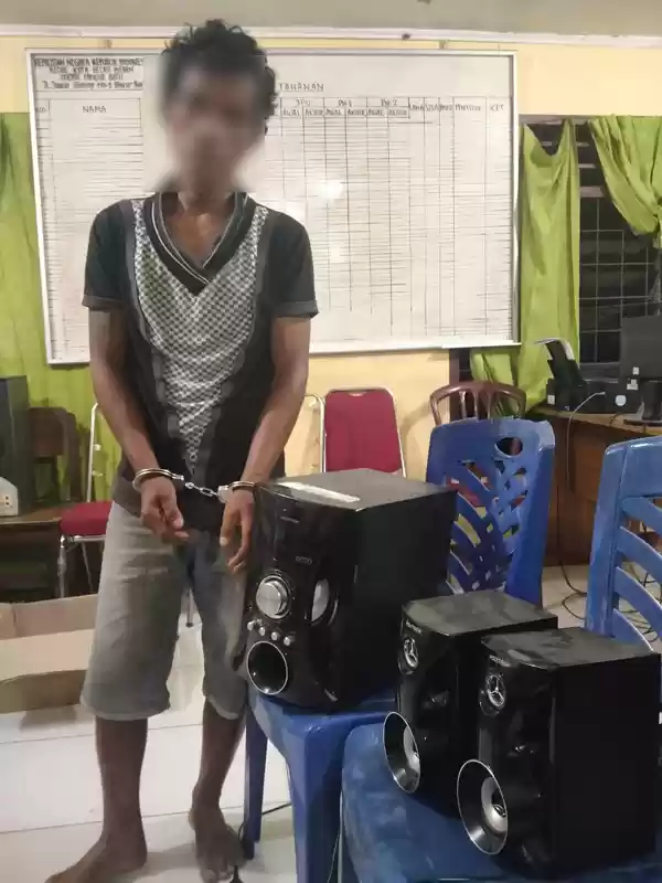 Mencuri Barang Milik Warga, Mendekam di Terali Polsek Pancurbatu