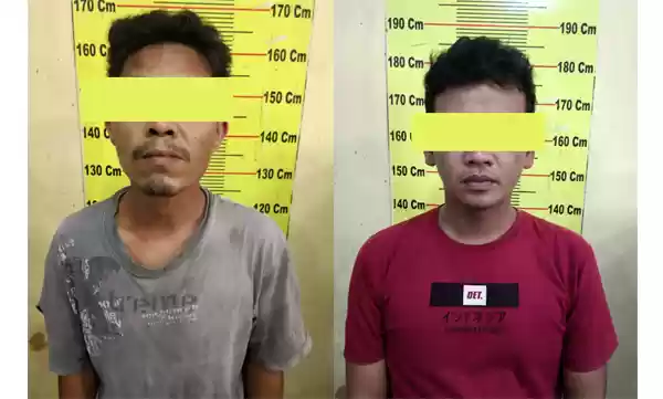 Polsek Delitua Amankan 2 Tersangka Narkoba