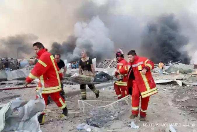 Aksi Protes Anti-pemerintah Pecah di Kota Beirut Mengalir Pasca Ledakan